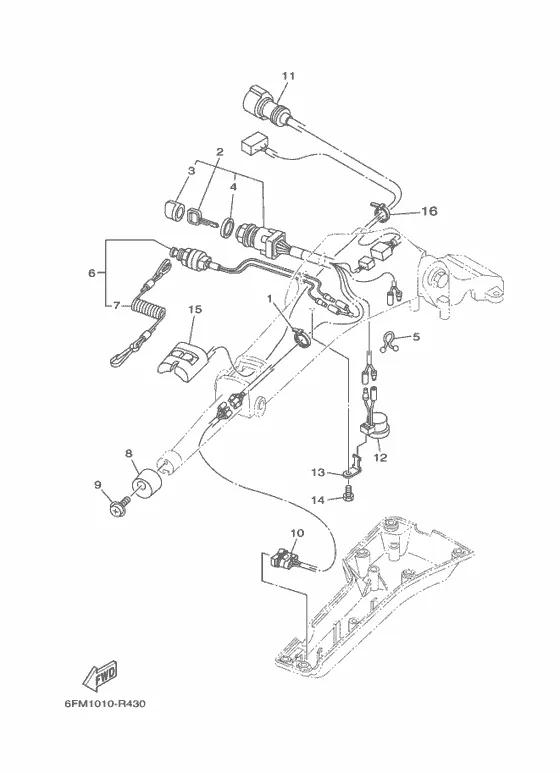 Опционные детали 2 для Yamaha F25 ETL