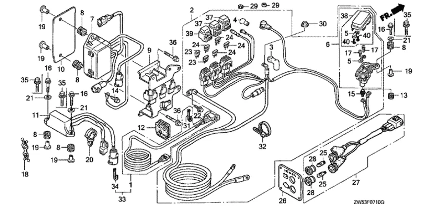 Кабель стартера для Honda 115