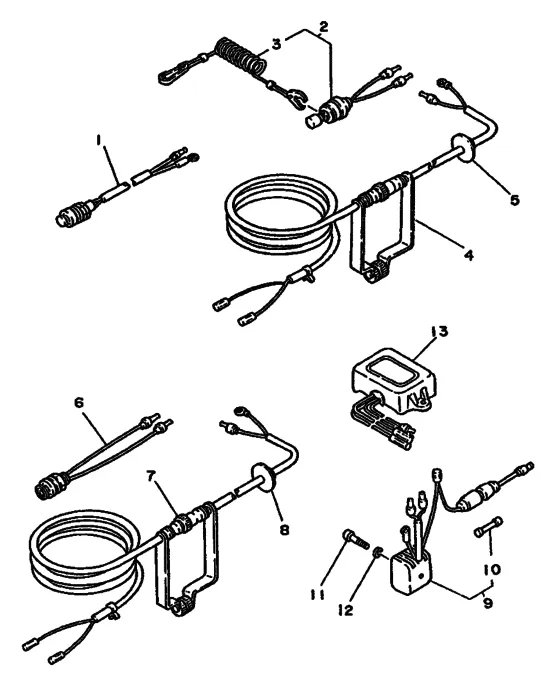 Опционные детали 1 для Yamaha 30 MHS/L