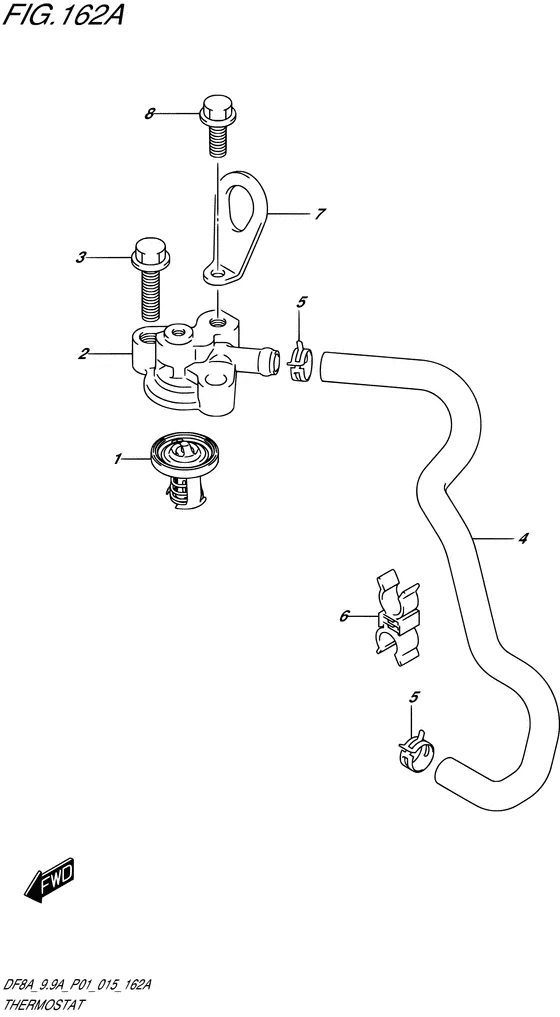 Термостат для Suzuki DF9.9A S/L; ARS/L