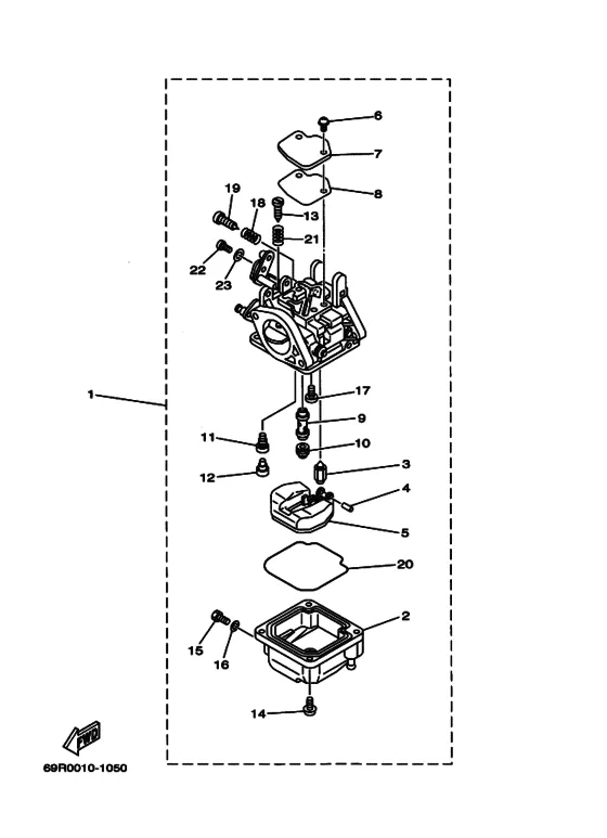 Карбюратор для Yamaha 30 MHS/L