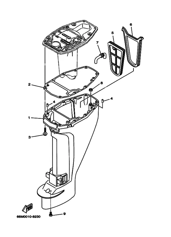 Дейдвуд кронштейн для Yamaha F15 E(H)PS/L