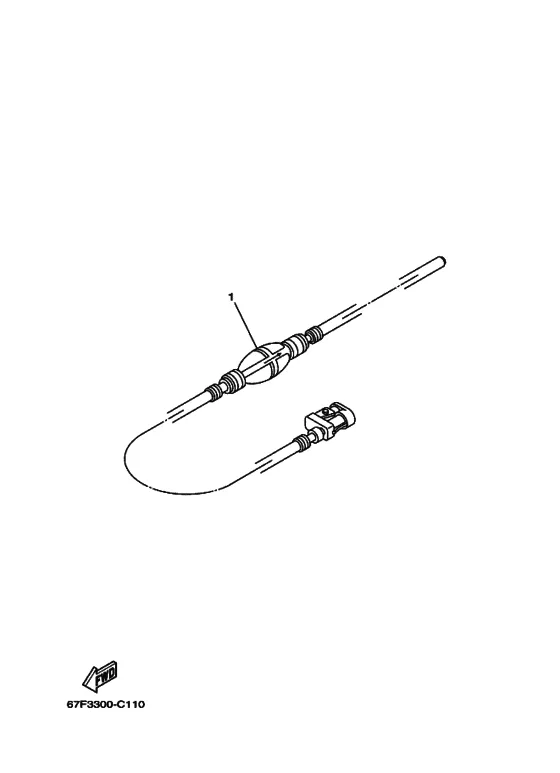 Топливный кран для Yamaha F100 ETL/X