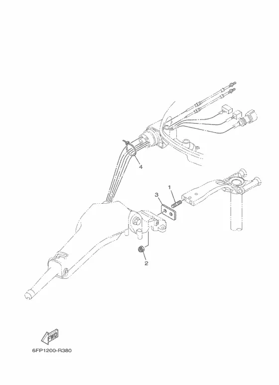 Опционные детали 3 для Yamaha F80 ETL/X