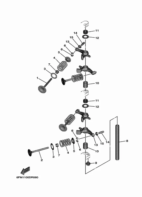 Клапан для Yamaha F25 ETL