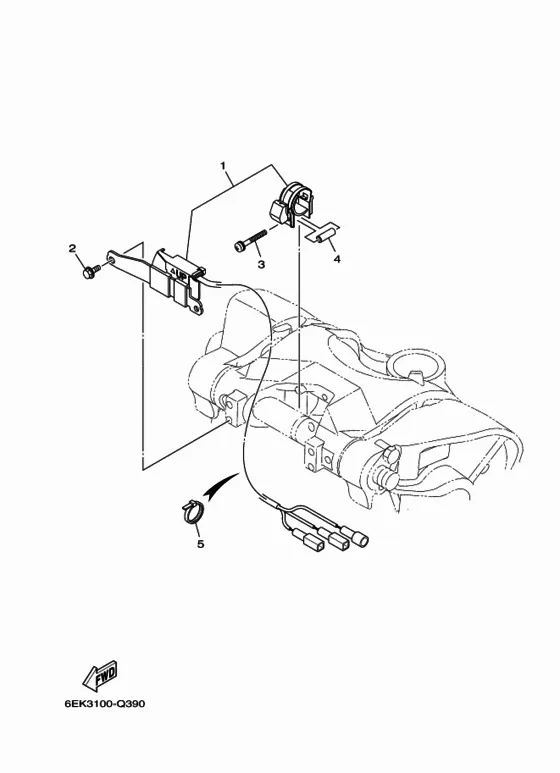 Опционные детали 3 для Yamaha F115 ETL