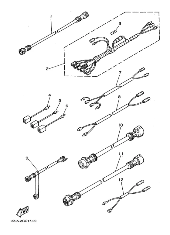 Опционная деталь для Yamaha 25 E(M)KS/L