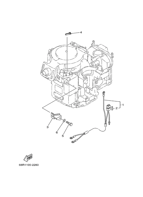 Опционные детали 2 для Yamaha F8 M(W)HS/L