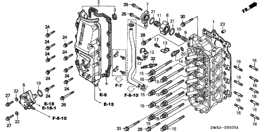 Клапанная крышка для Honda 130