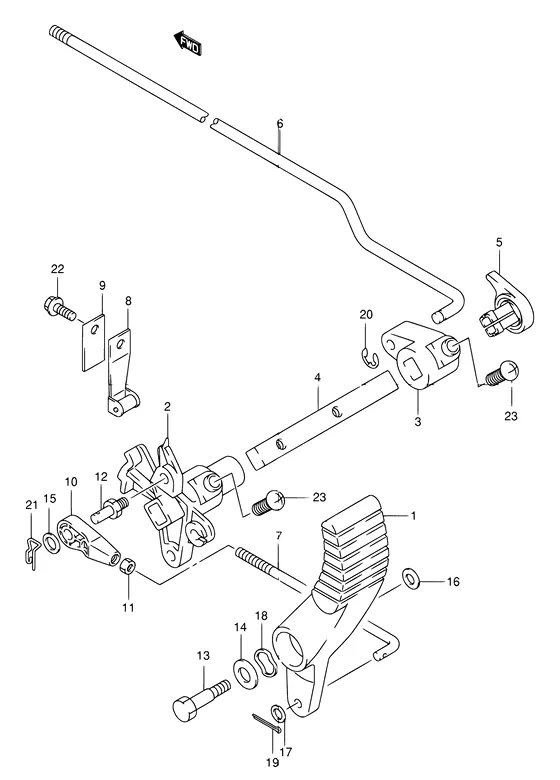 Сцепление ((TYPE:Q); NOTE : REFER TO FIG.20(C-10) FOR TYPE:QR/T) для Suzuki DF30 S/L; RS/L; QS/L; TS/L
