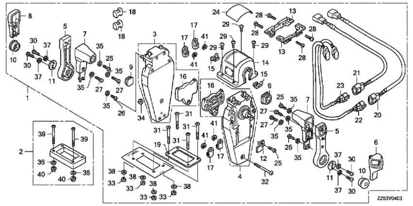 Дистанционное управление для Honda 40