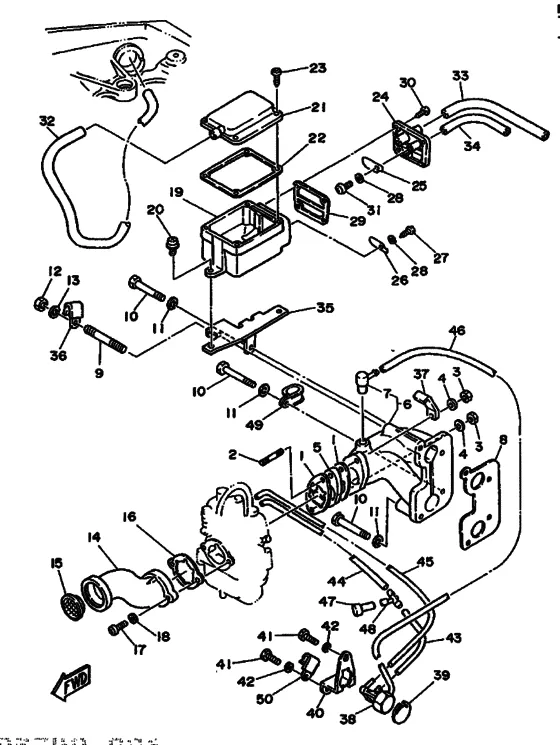 Впускная система для Yamaha F9.9 M(E)HS/L