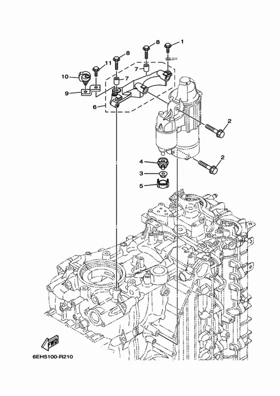 Электрооборудование 5 для Yamaha F200 ETX