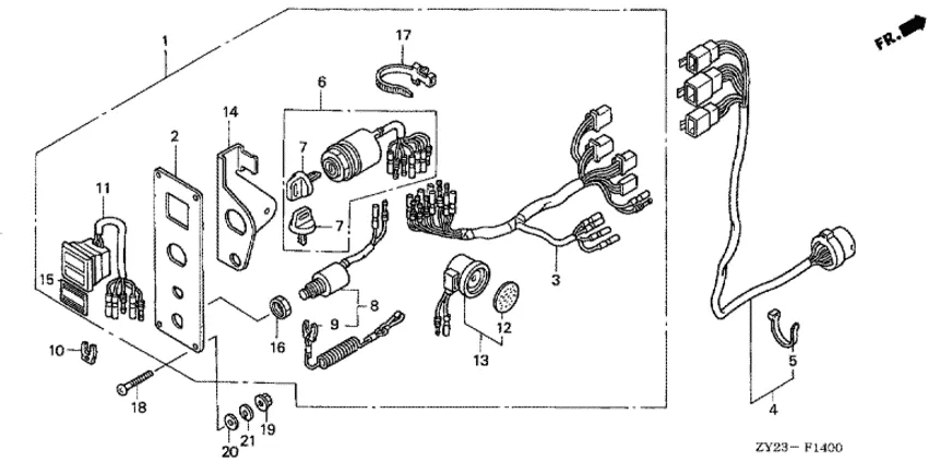 Контрольная панель для Honda 225