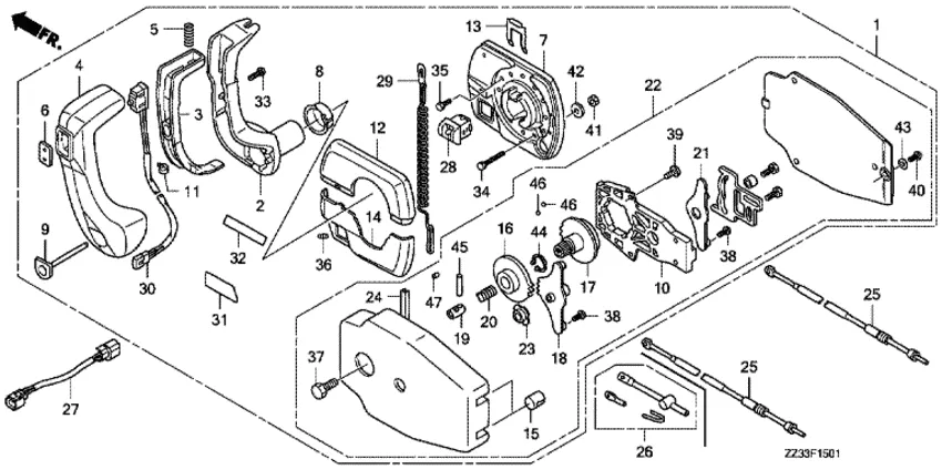 Пульт дистанционного управления (2) для Honda 60