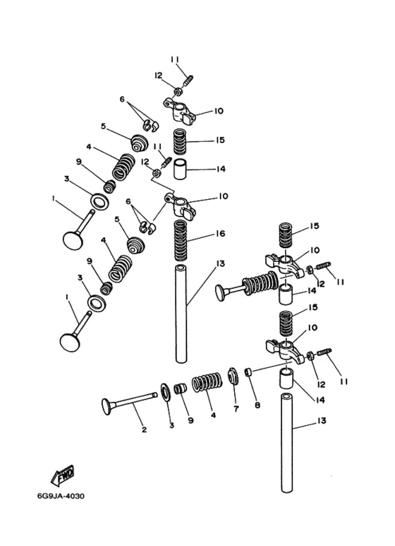 Клапан для Yamaha F9.9 M(E)HS/L