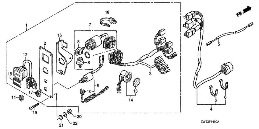 Контрольная панель для Honda 115