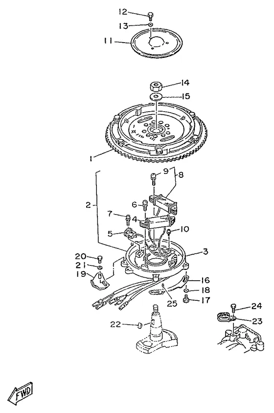 Магнето CDI для Yamaha 20 MHS/L