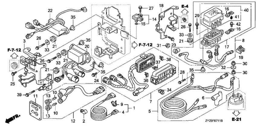 Кабель стартера (2) для Honda 200