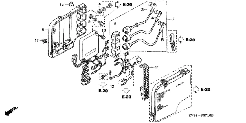 Катушка зажигания и блок CDI для Honda 30