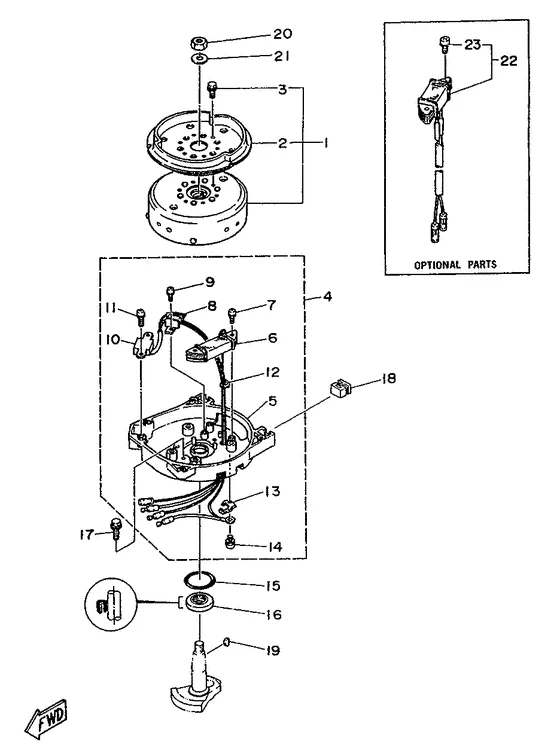 Генератор для Yamaha 4 CMHS/L