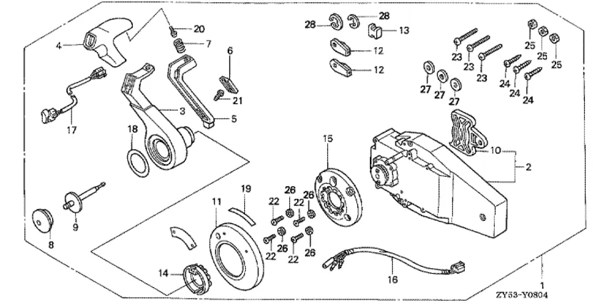 Дистанционное управление для Honda 135