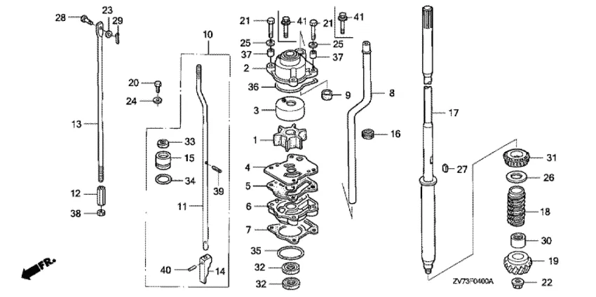 Водяной насос для Honda 30