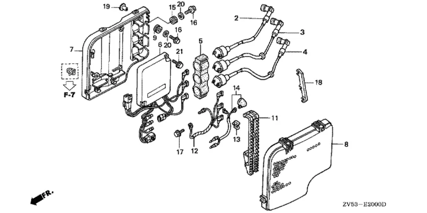 Катушка зажигания и блок CDI (1) для Honda 40