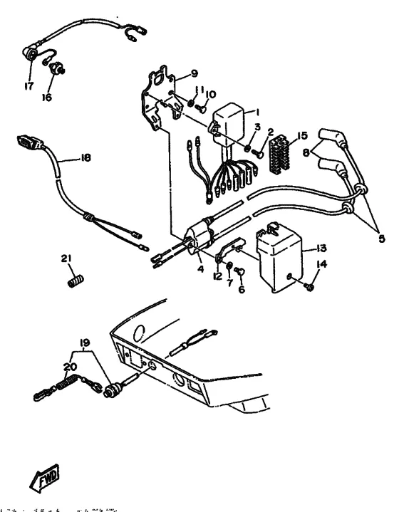 Электрические детали для Yamaha F9.9 M(E)HS/L