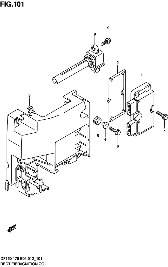 Выпрямитель / ignition coil для Suzuki DF150 (Z)TL/X