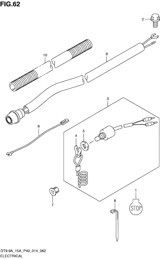 Электрооборудование ((DT9.9AK P40)) для Suzuki DT9.9A S/L; KS/L