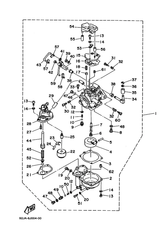 Карбюратор для Yamaha 25 E(M)KS/L