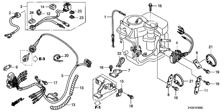 Жгут проводов для Honda 15