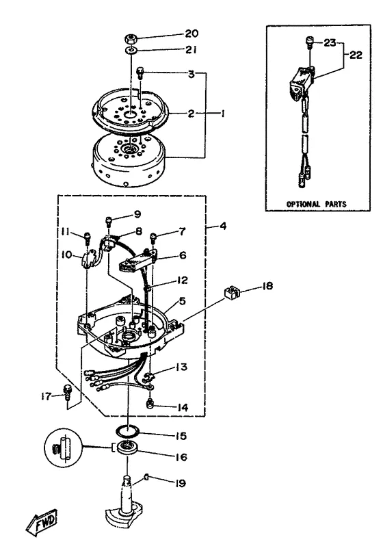 Генератор для Yamaha 5 MHS/L