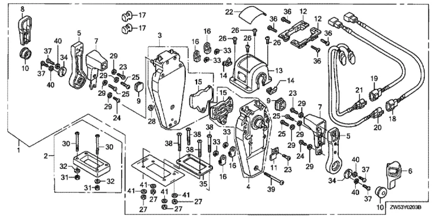 Дистанционное управление для Honda 115
