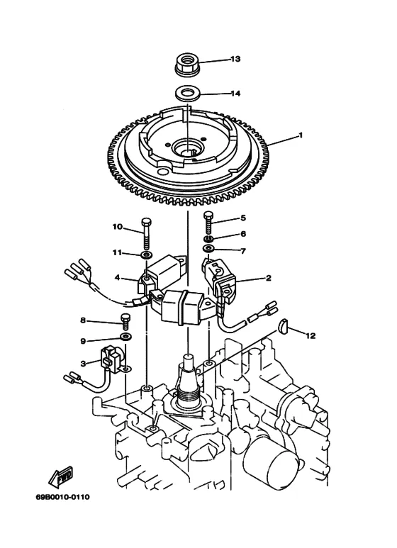 Генератор для Yamaha F15 M(E/W)HS/L