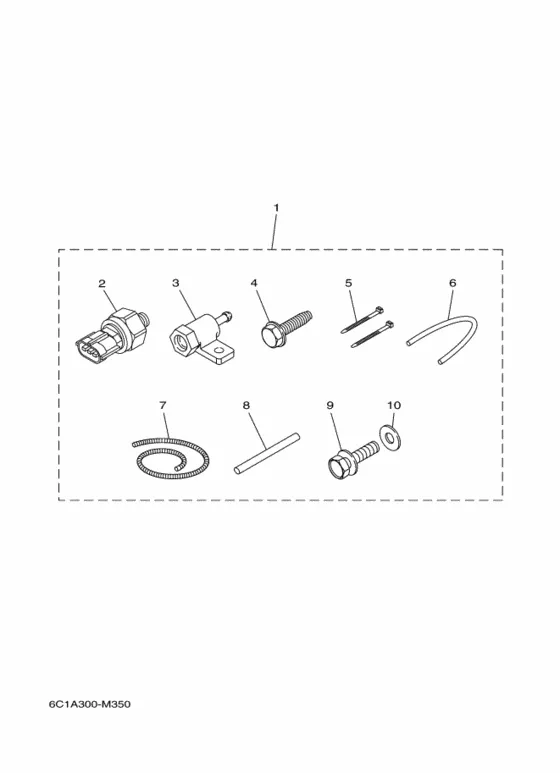 Опционные детали 3 для Yamaha F40 ETS/L