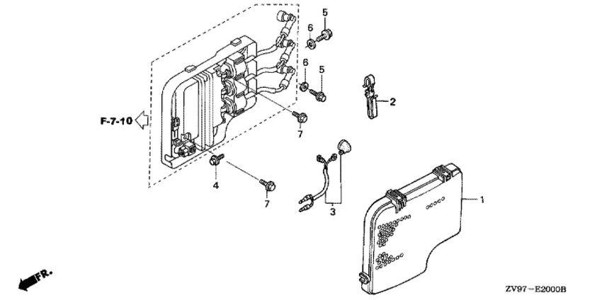 Крышка блока CDI для Honda 30