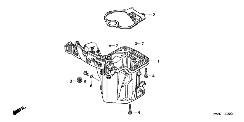Масляный картер для Honda 9,9