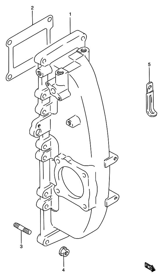 Всасывающий коллектор ((DT115S/DT140EPI)) для Suzuki DT115 L/UL