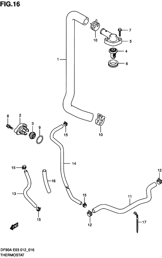 Термостат для Suzuki DF80A T(H)L/X
