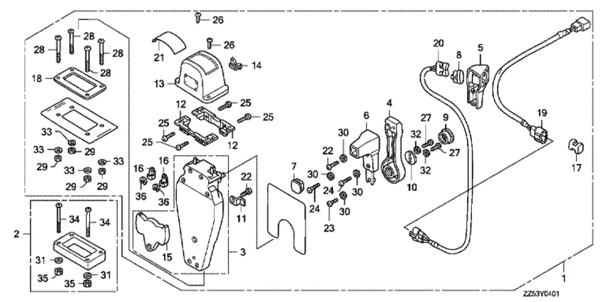 Дистанционное управление для Honda 40