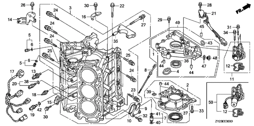 Блок цилиндров в сборе для Honda 200