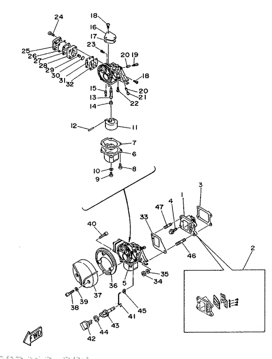 Впускная система для Yamaha 4 CMHS/L