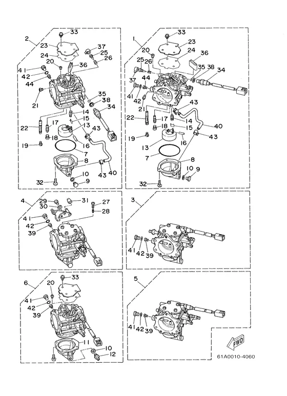 Карбюратор для Yamaha L250 ETOX