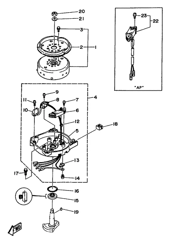 Генератор для Yamaha 4 CMHS/L