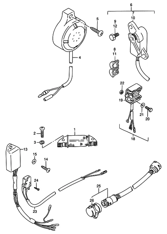 Опция: электрическое оборудование ((TC)) для Suzuki DT75 L/UL