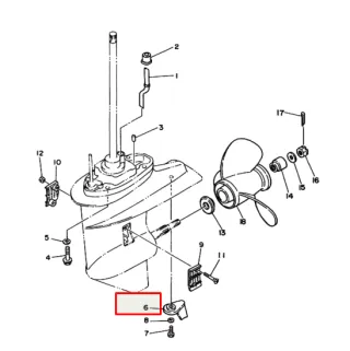 Компенсатор бокового усилия Yamaha 25-30 () (61N-45371-00) (PREMARINE2) картинка
