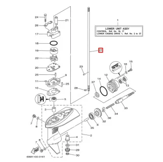 Вал торсионный Yamaha F2-2.5 (Hidea HDF3.5FHS) (PREMARINE) картинка