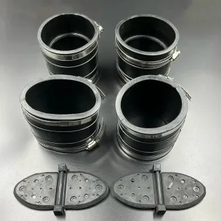 Комплект гофр выхлопа+заслонка Mercruiser V6-V8 ( 32-14358T-32-44348T)  (JSP) картинка